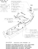 Complete Catalytic Exhaust System With Sound Certification Sito Stainless Steel - Leovince Compatible With Peugeot Ludix Blaster 50 Liquid (2005)