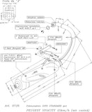 Impianto Di Scarico Completo Catalizzato E Con Omologazione Suono Sito Acciaio - Leovince Compatibile Con Peugeot Vivacity 50 Air