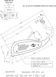 Impianto Di Scarico Completo Catalizzato E Con Omologazione Suono Sitoplus Acciaio - Leovince Compatibile Con Piaggio Vespa Lx 50 4T (2009-2014)