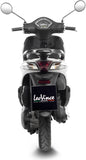Impianto Di Scarico Completo Non Catalizzato E Senza Omologazione Suono Sitoplus Acciaio - Leovince Compatibile Con Piaggio Liberty 50 I Get 3V 4T (2018-2020)