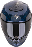 Casco Integrale Per Moto Scorpion Exo Exo-R1 Evo Carbon Air Carbon Fiber Blu Onyx Taglia S