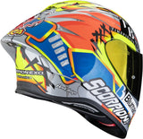 Casco Integrale Per Moto Scorpion Exo Exo-R1 Evo Air Fim Racing #1 Ultra Tct Replica Aron 2024 Taglia Xs