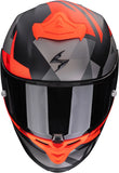 Casco Integrale Per Moto Scorpion Exo Exo-R1 Evo Ii Air Ultra Tct Nero Opaco Rosso Valere Taglia S
