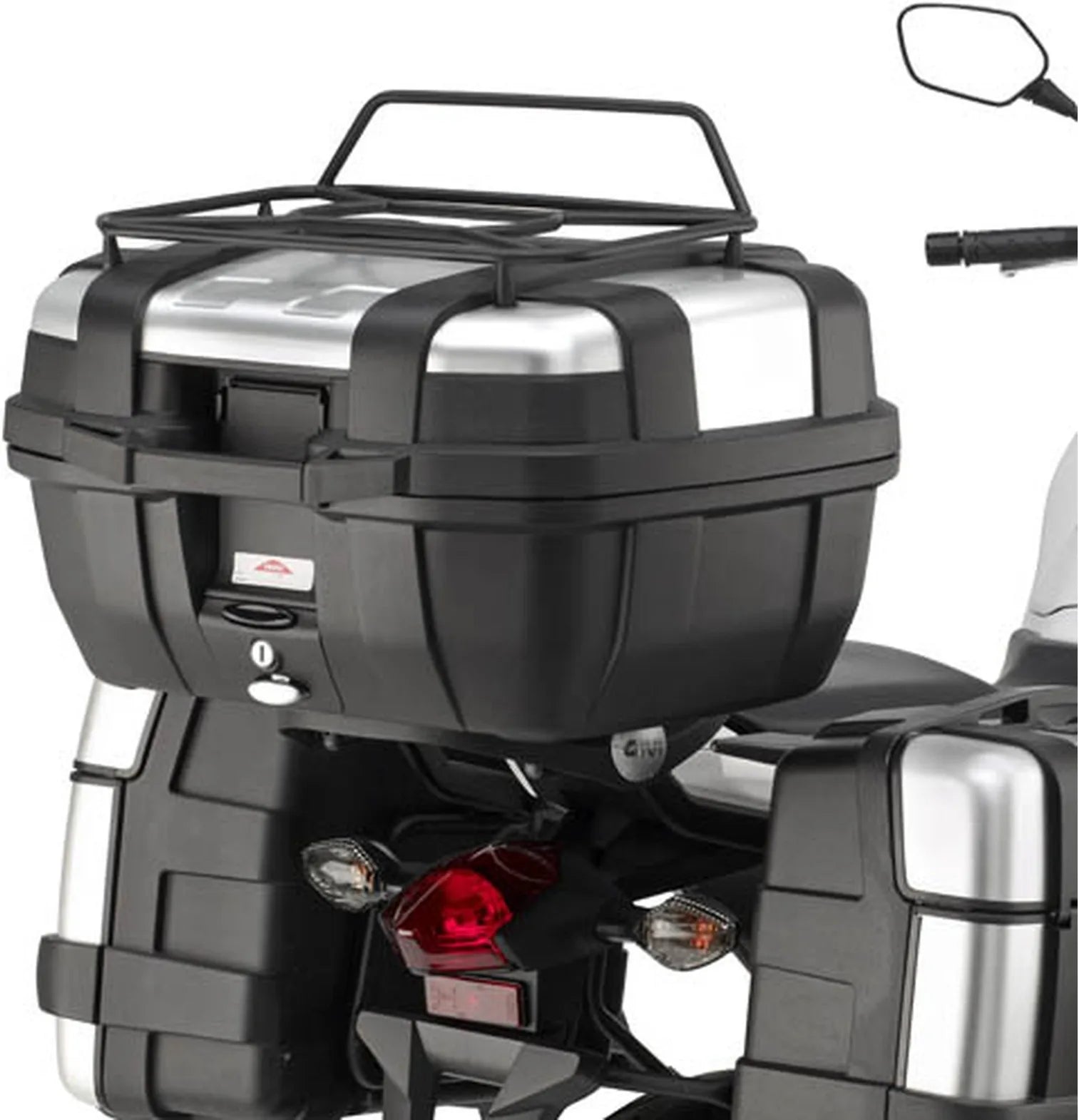 Bauletto Monolock Alpina Alluminio 44 Lt Alpina Alluminio - Givi Compatibile Con Honda Nc 700 X (2012-2013)