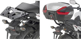 Monokey Trekker Outback Evo Smart Anodized Aluminium Top Case - 58 Lt Trekker Outback Evo Smart Anodized Aluminium - Givi Compatible With Honda Cb 650 F (2017-2018)