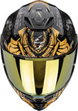 Casco Integrale Per Moto Scorpion Exo Exo-1500 Air Ultra Tct Nero Grigio Oro Apus Taglia M