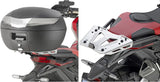Bauletto Monokey Trekker Alaska Alluminio Nero 56 Lt Trekker Alaska Alluminio - Givi Compatibile Con Honda X-Adv 750 (2017-2020)