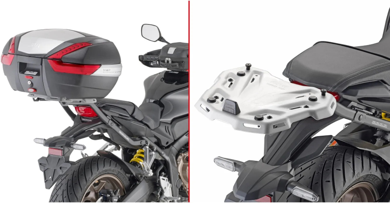 Bauletto Monokey Trekker Alluminio Nero 52 Lt Trekker Alluminio - Givi Compatibile Con Honda Cb 650 R (2019-2020)