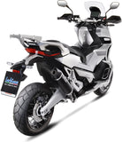 Terminale Di Scarico Senza Omologazione Suono Nero Acciaio Fondello Carbonio - Leovince Compatibile Con Honda X-Adv 750 (2025-2026)