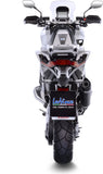 Terminale Di Scarico Con Omologazione Suono Nero Acciaio Fondello Carbonio - Leovince Compatibile Con Honda X-Adv 750 (2017-2024)