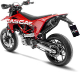 Impianto Di Scarico Completo Non Catalizzato E Senza Omologazione Suono Nero Acciaio Fondello Carbonio - Leovince Compatibile Con Gasgas Sm 700 (2022-2024)