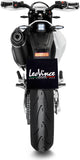 Complete Exhaust System Without Catalytic Converter And Without Sound Certification Nero Stainless Steel Carbon Fiber End Cap - Leovince Compatible With Husqvarna 701 Enduro - Lr (2021-2024)
