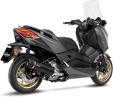 Terminale Di Scarico Senza Omologazione Suono Nero Acciaio Fondello Carbonio - Leovince Compatibile Con Yamaha X-Max 300 (2021-2024)