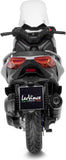 Impianto Di Scarico Completo Non Catalizzato E Senza Omologazione Suono Nero Acciaio Fondello Carbonio - Leovince Compatibile Con Yamaha X-Max 125 (2021-2024)