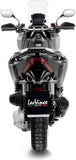 Terminale Di Scarico Con Omologazione Suono Nero Acciaio Fondello Carbonio - Leovince Compatibile Con Honda Sh 350 I (2021-2024)