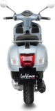 Terminale Di Scarico Senza Omologazione Suono Nero Acciaio Fondello Carbonio - Leovince Compatibile Con Piaggio Vespa Gts 125 Ie - Super (2021-2024)