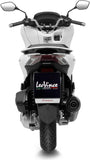 Impianto Di Scarico Completo Non Catalizzato E Senza Omologazione Suono Nero Acciaio Fondello Carbonio - Leovince Compatibile Con Honda Pcx 125 (2021-2024)