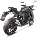 Terminale Di Scarico Senza Omologazione Suono Lv One Evo Acciaio Fondello Carbonio - Leovince Compatibile Con Suzuki Gsx-S 750 - Z Abs A2 (2019-2020)