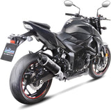 Terminale Di Scarico Senza Omologazione Suono Lv One Evo Carbonio Fondello Carbonio - Leovince Compatibile Con Suzuki Gsx-S 750 - Z Abs A2 (2019-2020)