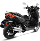 Terminale Di Scarico Con Omologazione Suono Lv One Evo Acciaio Fondello Carbonio - Leovince Compatibile Con Yamaha X-Max 300 (2017-2020)