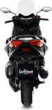 Terminale Di Scarico Con Omologazione Suono Lv One Evo Acciaio Fondello Carbonio - Leovince Compatibile Con Yamaha X-Max 300 (2017-2020)