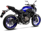 Impianto Di Scarico Completo Catalizzato E Con Omologazione Suono Lv One Evo Acciaio Fondello Carbonio - Leovince Compatibile Con Yamaha Tracer 700 (2016-2020)