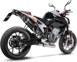 Terminale Di Scarico Con Omologazione Suono Lv One Evo Carbonio Fondello Carbonio - Leovince Compatibile Con Ktm 790 Duke - L A2 (2023-2024)