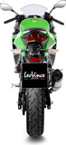 Terminale Di Scarico Con Omologazione Suono Lv One Evo Acciaio Fondello Carbonio - Leovince Compatibile Con Kawasaki Ninja 400 (2022-2023)