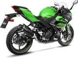 Terminale Di Scarico Con Omologazione Suono Lv One Evo Carbonio Fondello Carbonio - Leovince Compatibile Con Kawasaki Ninja 400 (2022-2023)
