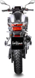 Terminale Di Scarico Senza Omologazione Suono Lv One Evo Acciaio Fondello Carbonio - Leovince Compatibile Con Bmw F 850 Gs - Adventure (2018-2024)