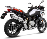 Terminale Di Scarico Con Omologazione Suono Lv One Evo Acciaio Fondello Carbonio - Leovince Compatibile Con Bmw F 850 Gs - Adventure (2018-2024)