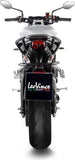 Terminale Di Scarico Senza Omologazione Suono Lv One Evo Acciaio Fondello Carbonio - Leovince Compatibile Con Triumph Street Triple 765 Rs (2017-2019)