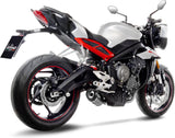Terminale Di Scarico Senza Omologazione Suono Lv One Evo Carbonio Fondello Carbonio - Leovince Compatibile Con Triumph Street Triple 765 R - Sa2 (2020-2022)
