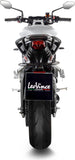 Exhaust Tip Without Sound Certification Lv One Evo Carbon Fiber Carbon Fiber End Cap - Leovince Compatible With Triumph Street Triple 765 R - Sa2 (2020-2022)