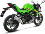 Terminale Di Scarico Senza Omologazione Suono Lv One Evo Acciaio Fondello Carbonio - Leovince Compatibile Con Kawasaki Z 125 (2019-2024)