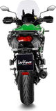 Terminale Di Scarico Con Omologazione Suono Lv One Evo Acciaio Fondello Carbonio - Leovince Compatibile Con Kawasaki Versys 1000 (2019-2024)
