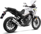Terminale Di Scarico Senza Omologazione Suono Lv One Evo Acciaio Fondello Carbonio - Leovince Compatibile Con Honda Cb 500 Hornet (2024-2026)