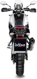 Exhaust Tip With Noise Certification Lv One Evo Steel Black Carbon Fiber End Cap - Leovince Compatible With Yamaha Ténéré 700 Explore (2021-2024)