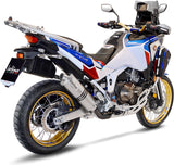 Terminale Di Scarico Senza Omologazione Suono Lv One Evo Acciaio - Leovince Compatibile Con Honda Crf 1100 L Africa Twin Adventure Sports (2024-2026)