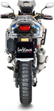 Terminale Di Scarico Con Omologazione Suono Lv One Evo Acciaio - Leovince Compatibile Con Honda Crf 1100 L Africa Twin Dct (2020-2023)