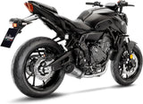 Impianto Di Scarico Completo Non Catalizzato E Senza Omologazione Suono Lv One Evo Acciaio Fondello Carbonio - Leovince Compatibile Con Yamaha Xsr 700 (2021-2024)
