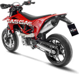 Terminale Di Scarico Con Omologazione Suono Lv One Evo Acciaio Fondello Carbonio - Leovince Compatibile Con Ktm 690 Enduro R (2019-2024)