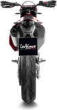 Terminale Di Scarico Con Omologazione Suono Lv One Evo Acciaio Fondello Carbonio - Leovince Compatibile Con Gasgas Es 700 (2022-2024)