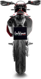 Exhaust Tip Without Sound Certification Lv One Evo Stainless Steel Carbon Fiber End Cap - Leovince Compatible With Gasgas Sm 700 (2022-2024)