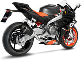 Impianto Di Scarico Completo Non Catalizzato E Senza Omologazione Suono Lv Pro Carbonio Fondello Carbonio - Leovince Compatibile Con Aprilia Tuono 660 (2021-2024)