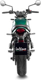 Impianto Di Scarico Completo Catalizzato E Con Omologazione Suono Lv One Evo Acciaio Fondello Carbonio - Leovince Compatibile Con Kawasaki Versys 650 (2021-2024)