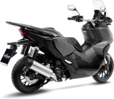 Terminale Di Scarico Con Omologazione Suono Lv One Evo Acciaio Fondello Carbonio - Leovince Compatibile Con Honda Sh 350 I (2021-2024)