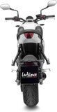 Complete Catalytic Exhaust System With Sound Certification Lv One Evo Steel Black Carbon Fiber End Cap - Leovince Compatible With Triumph Tiger 660 Sport (2022-2024)