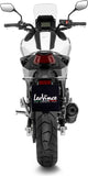 Terminale Di Scarico Con Omologazione Suono Lv One Evo Acciaio Nero Fondello Carbonio - Leovince Compatibile Con Honda Nc 750 X (2021-2024)