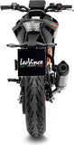 Terminale Di Scarico Senza Omologazione Suono Lv One Evo Acciaio Fondello Carbonio - Leovince Compatibile Con Ktm 125 Duke (2021-2023)
